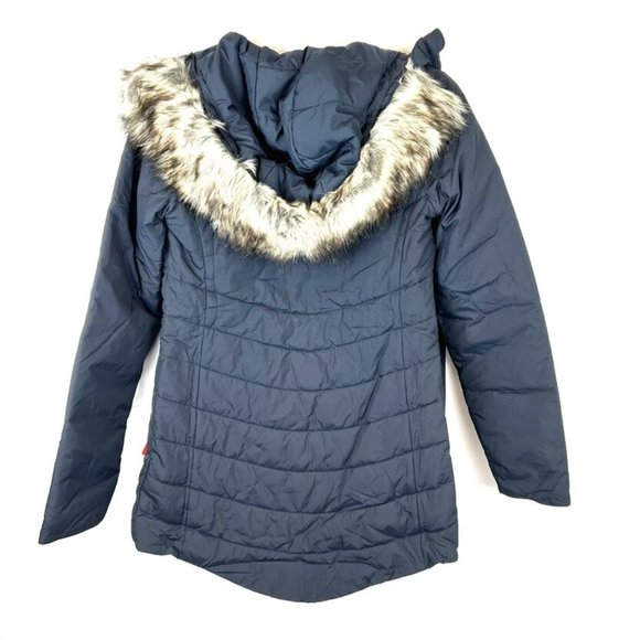 The North Face Women’s Harway Insulated Navy Blue Hooded Parka Size Extra Small - Picture 3 of 5